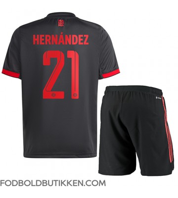 Bayern Munich Lucas Hernandez #21 Tredjetrøje Børn 2022-23 Kortærmet (+ Korte bukser)